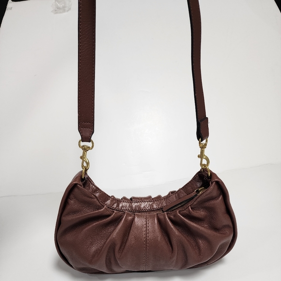 Lucky brand Jixi leather crossbody bag brown color - Picture 2 of 16
